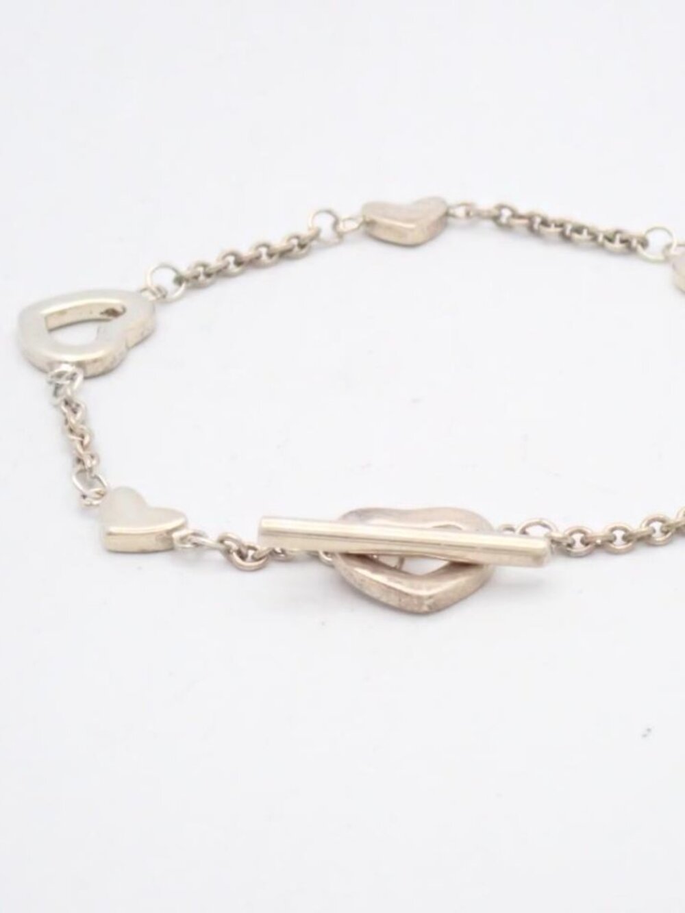 Tiffany & Co. Heart Toggle Bracelet 925 7"